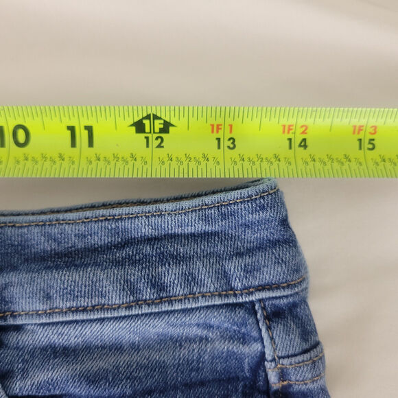 Old Navy Denim Shorts Womens 2 Blue Jean High Rise Cuffed Hem Medium Wash - Picture 4 of 15